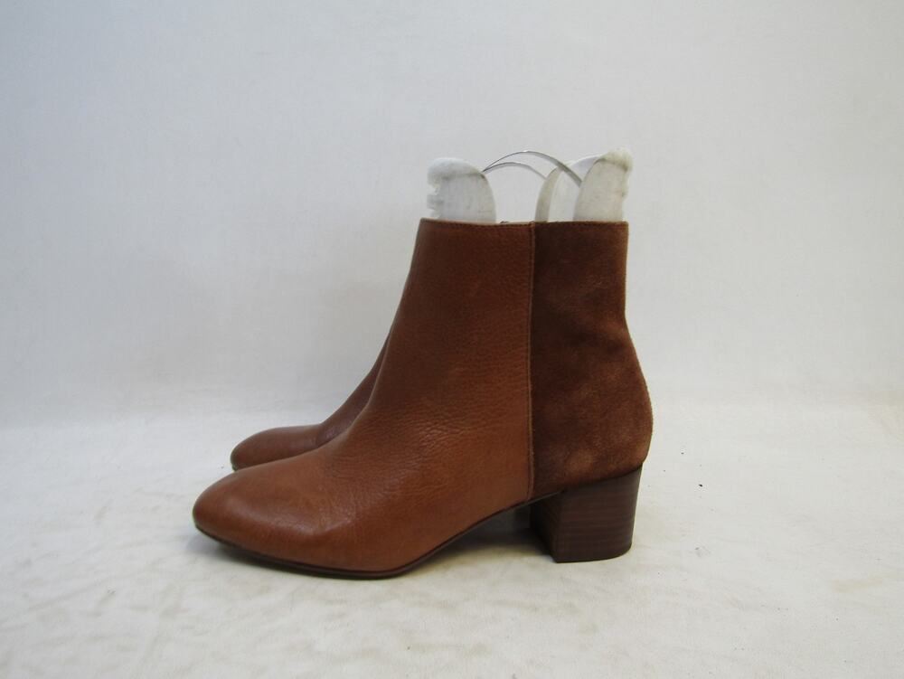 Crown Vintage Womens Size 6.5 M Brown Suede Zip Ankle Boots Bootie